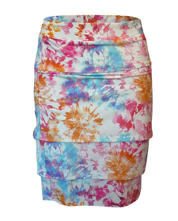ETHYL 210626 PRINT LAYERED SKIRT