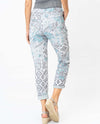 MADE IN ITALY 21110H HEART PRINT PANT WHITE/AQUA