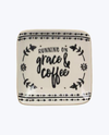 21666 FAITH & COFFEE TRINKET DISH RUNNING ON GRACE & COFFEE