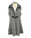 RADZOLI 22514-15 MIX MEDIA VEST WITH TOGGLE GREY