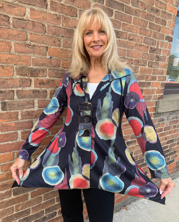 RADZOLI 22518 PRINT 3 BUTTON JACKET