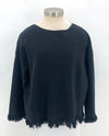 MADE IN ITALY 2298 FRINGE SWEATER black
