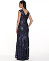 FRANK LYMAN 249421U SLEEVELESS SEQUIN A-LINE DRESS NAVY