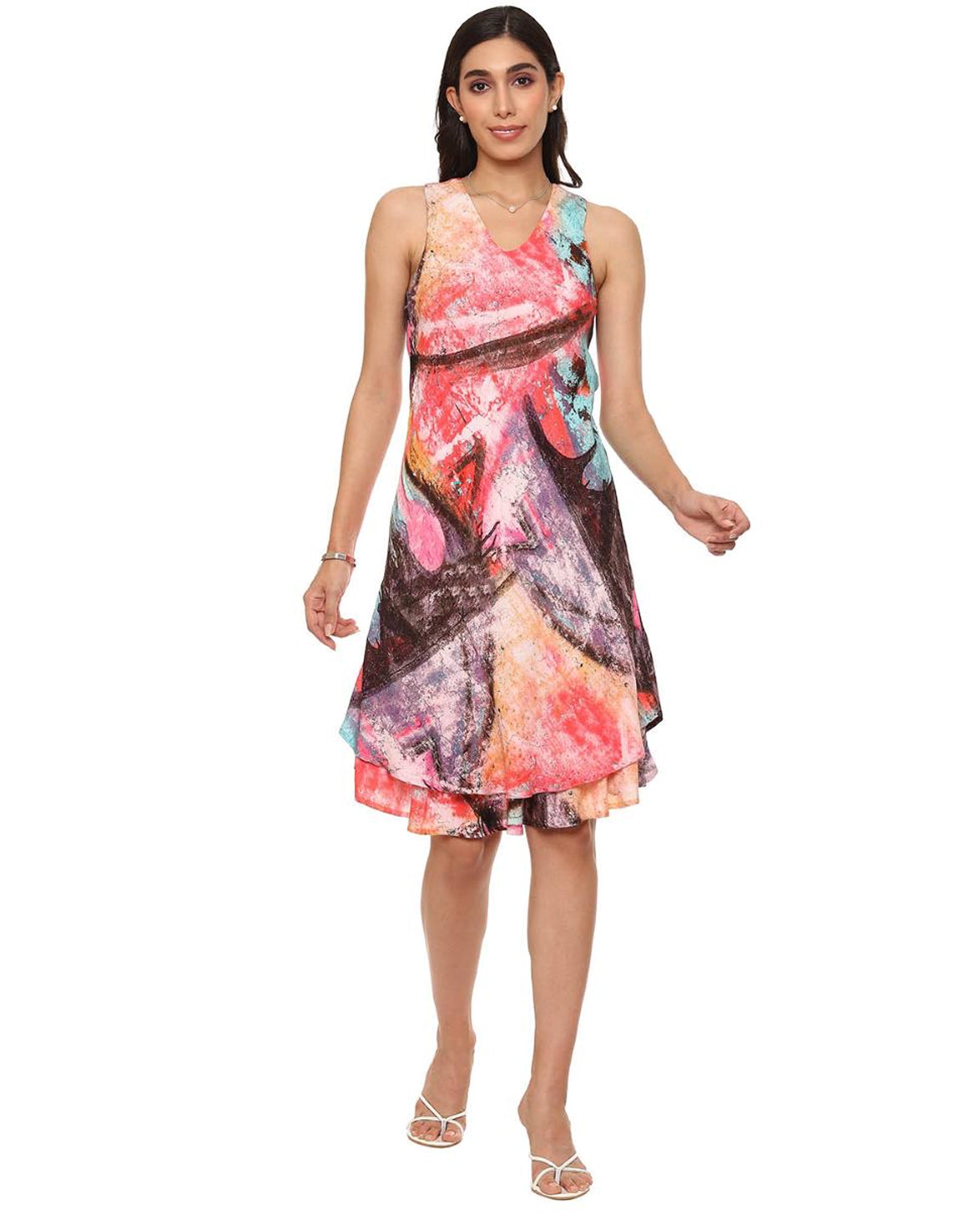 PARSLEY AND SAGE 24T16D2 JOANNE SLEEVELESS DRESS The Clothing Cove