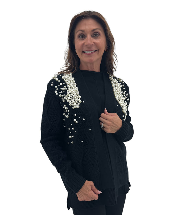 253D45 PEARL CLUSTER SWEATER