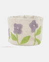 26DAI997-3S VIOLET FABRIC PLANTERS LARGE