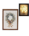 26WXF HOLIDAY LIGHTED FABRIC SIGN WREATH