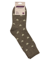 270754 HEART WOOL BLEND SOCKS STONE