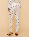 HEM & THREAD 30772 STAR FRENCH TERRY PANT IVORY/NAVY