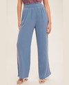 HEM & THREAD A-37572 GAUZE LOUNGE PANT DUSTY BLUE