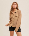 HEM & THREAD A-33678 TEXTURE JACKET TAUPE