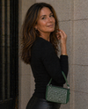 STUDDED CROSSBODY BAG Q2505 GREEN