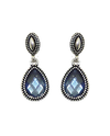 37CE9616 TEARDROP STONE EARRING BLUE