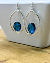 37PE6771 STONE DROP EARRING TURQUOISE