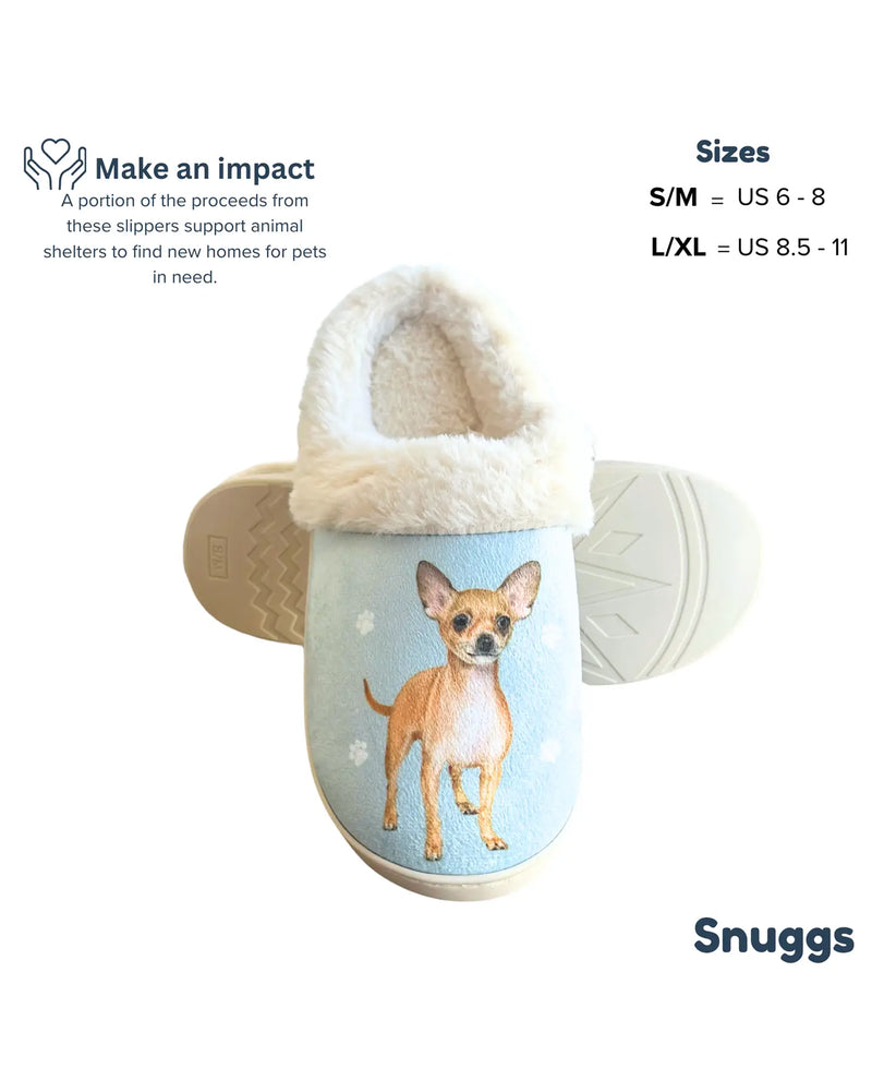 E&S SNUGGS 388-10 CHIHUAHUA SLIPPERS - Main Image