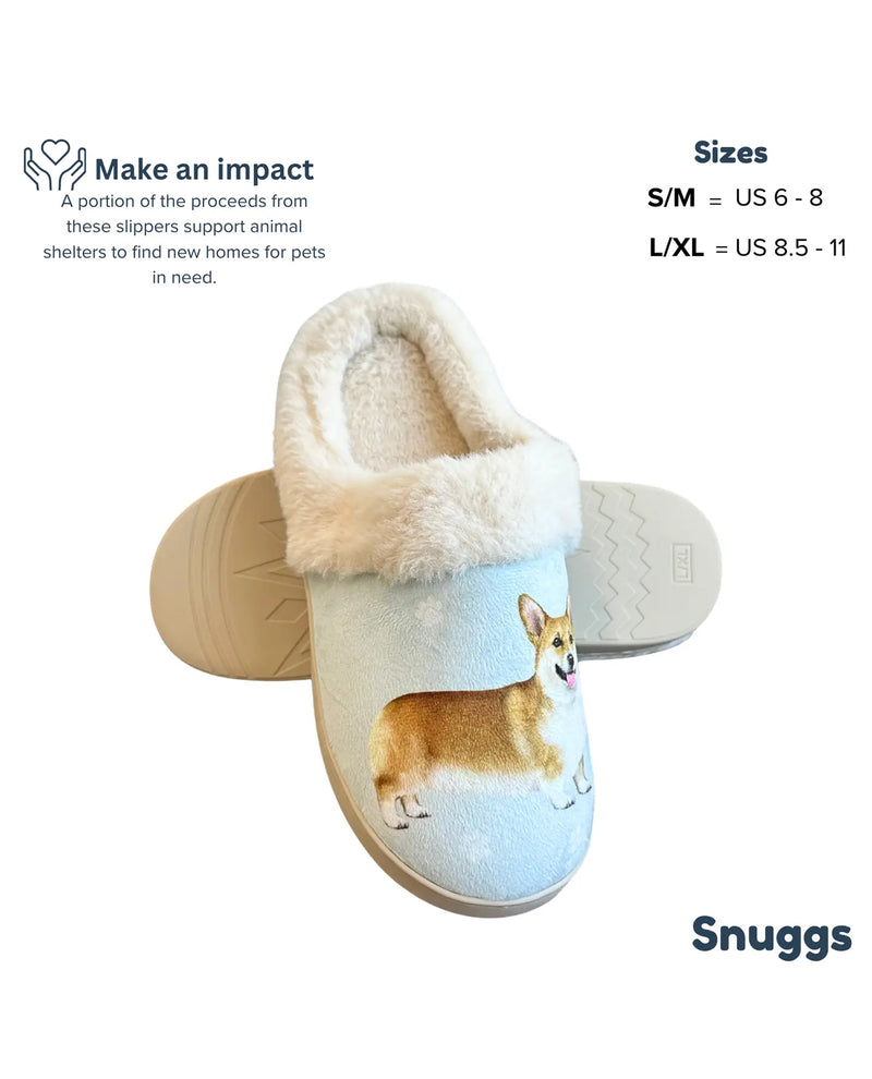 E&S SNUGGS 388-100 CORGI SLIPPERS