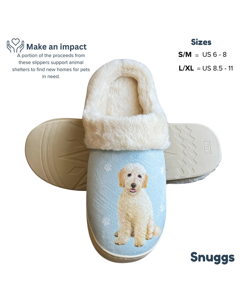 E&S SNUGGS 388-134 GOLDENDOODLE SLIPPERS