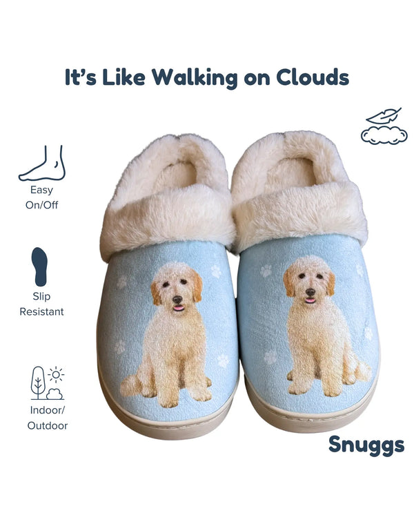 E&S SNUGGS 388-134 GOLDENDOODLE SLIPPERS