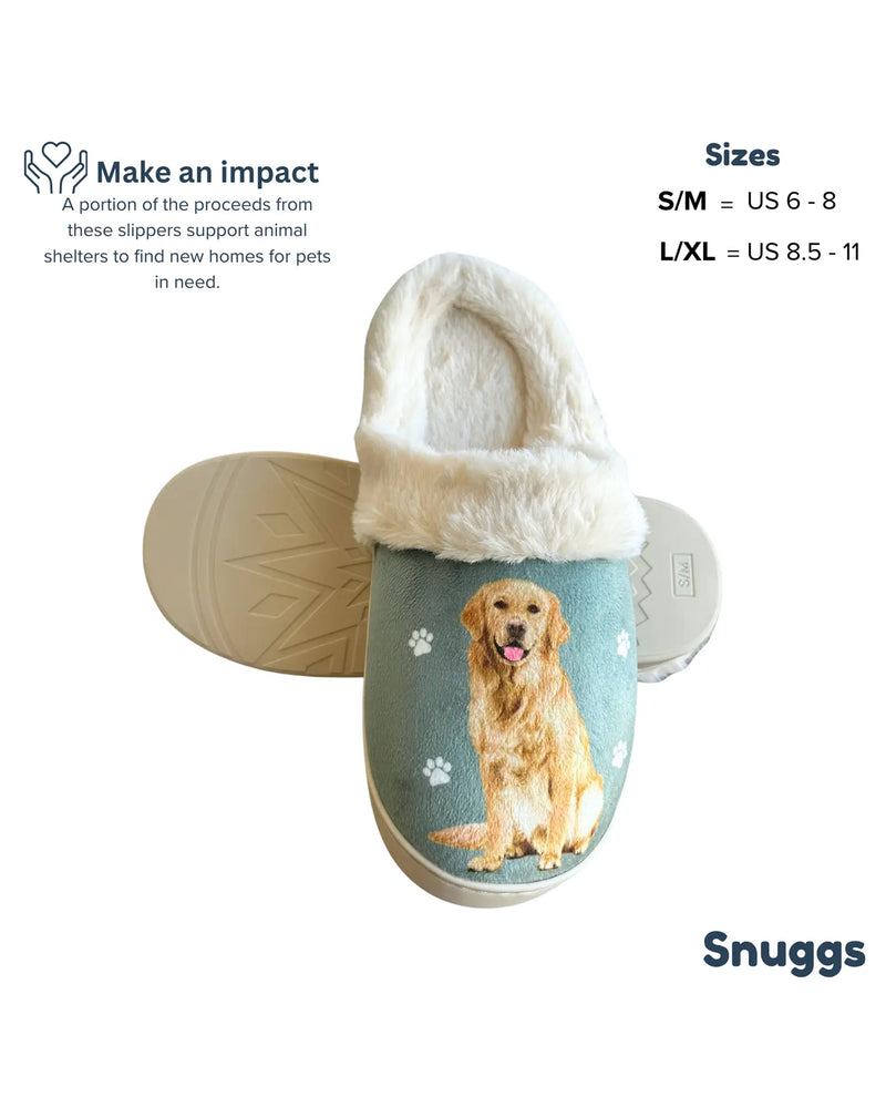 E&S SNUGGS 388-15 GOLDEN RETRIEVER SLIPPER