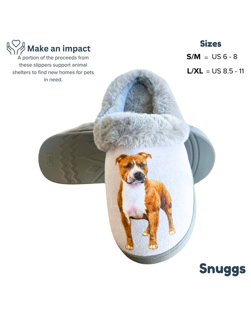 E&S SNUGGS 388-26 PIT BULL SLIPPERS