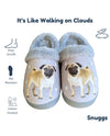 E&S SNUGGS 388-31 PUG SLIPPERS