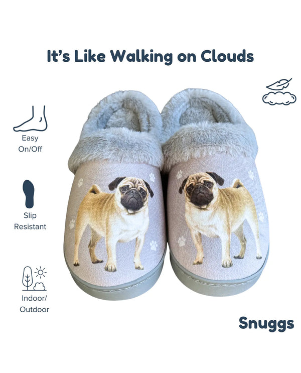 E&S SNUGGS 388-31 PUG SLIPPERS