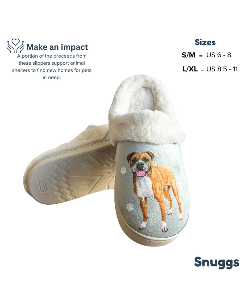 E&S SNUGGS 388-6 BOXER SLIPPERS