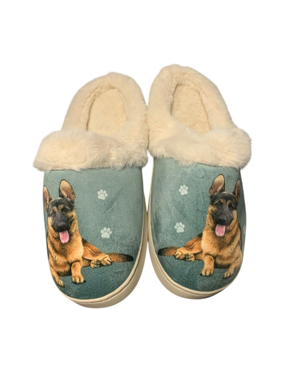 E&S SNUGGS 388-75 GERMAN SHEPHERD SLIPPERS