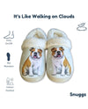 E&S SNUGGS 388-8 BULLDOG SLIPPERS