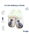 E&S SNUGGS 389-9 SILVER TABBY SLIPPERS