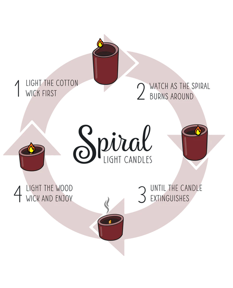 3 X 3 SPIRAL CANDLE S33