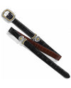 BRIGHTON 40210 MARCUS 2 TONE REVERSIBLE BELT BLACK-PEANUT