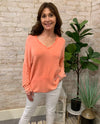 MADE IN ITALY 4058 WASHED TOP Coral