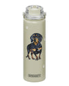 420-14 DACHSHUND BLACK WATER BOTTLE 24 OZ