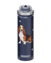 420-2 BASSETT HOUND WATER BOTTLE 24 OZ