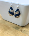 48PE6900 EPOXY DROP EARRING BLUE