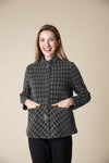 HABITAT 49340 CHENILLE HOUNDSTOOTH SWING JACKET