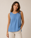 FOCUS V304 MINERAL WASH BLUE TANKTOP