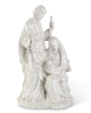 50433A WHITE GLITTER NATIVITY