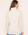STACCATO 52905E BUTTON CUFF TURTLE NECK IVORY