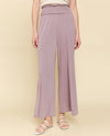 MYSTREE 55980 SMOCKED MODAL WIDE PANT GRAPE