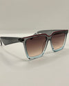 5834 OVERSIZE OMBRE SUNGLASSES GRAY