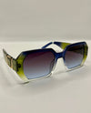 5841 FULL FRAME OMBRE SUNGLASSES GREEN