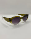 5844 OVAL FULL FRAME SUNGLASSES OLIVE