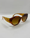 5844 OVAL FULL FRAME SUNGLASSES TORTOISE