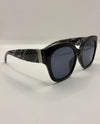 5892 PRINT TEMPLE FULL FRAME SUNGLASSES BLACK