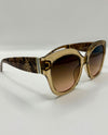 5892 PRINT TEMPLE FULL FRAME SUNGLASSES BROWN