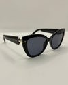 5893 FULL FRAME CRYSTAL SUNGLASSES BLACK