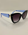 5893 FULL FRAME CRYSTAL SUNGLASSES BLUE