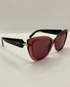 5893 FULL FRAME CRYSTAL SUNGLASSES MAUVE